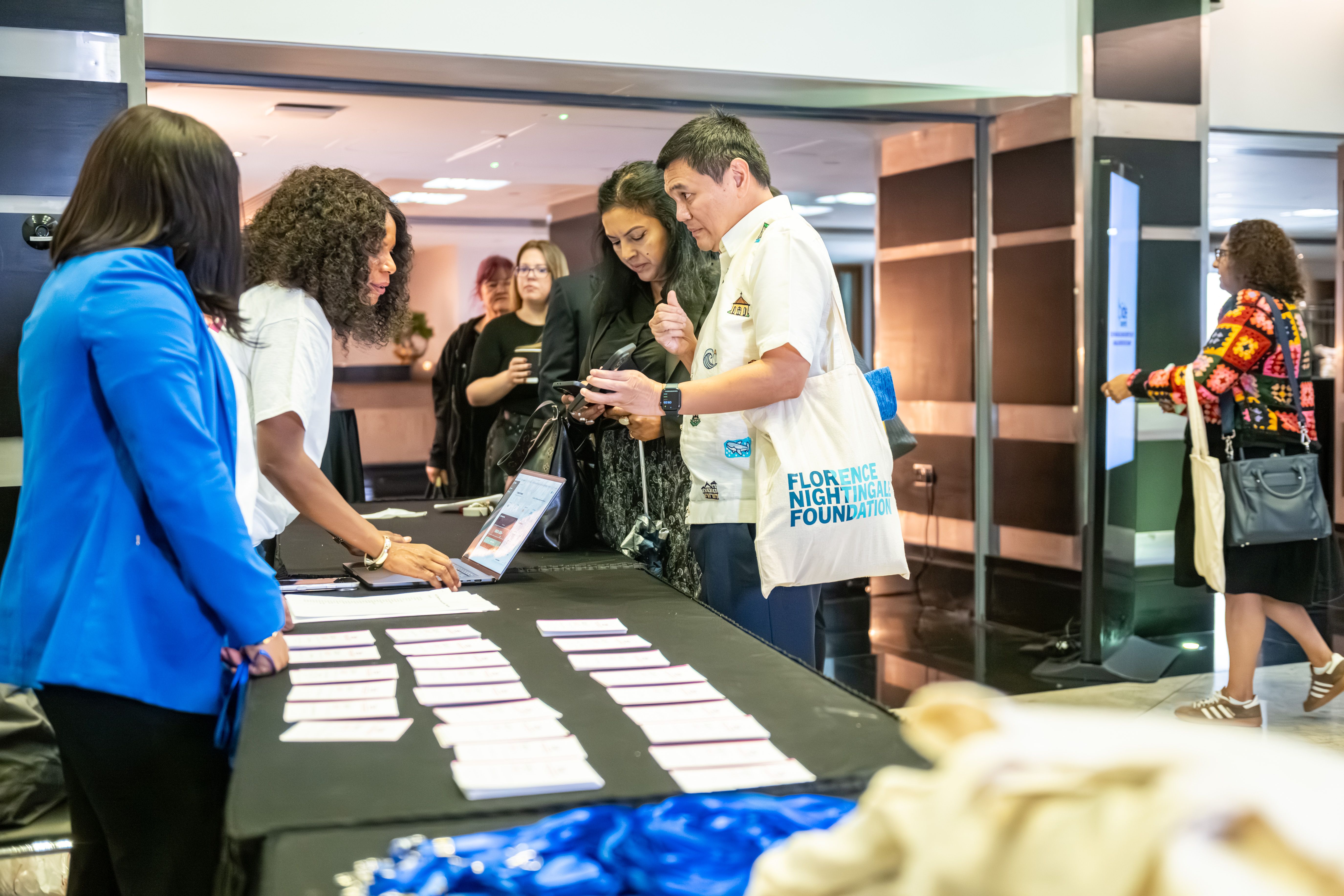 B.I.D.E summit delegate registration and welcome desk