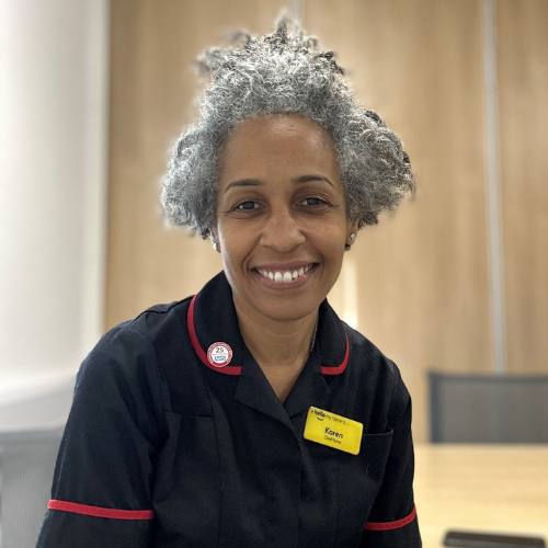 Portrait of Karen Bonner MBE, HonDSc, MSc, BSc (Hons), QN